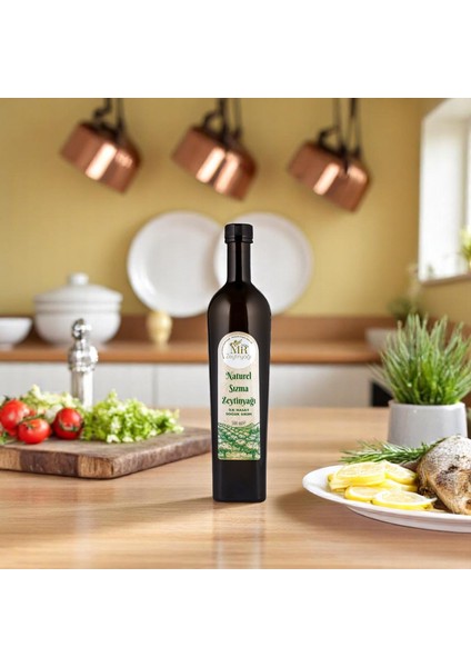 İlk Hasat Soğuk Sıkım Naturel Sızma Zeytinyağı 500 ml Cam Şişe