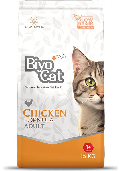 Biyocat Plus Tavuklu Yetişkin Kedi Maması 15 kg
