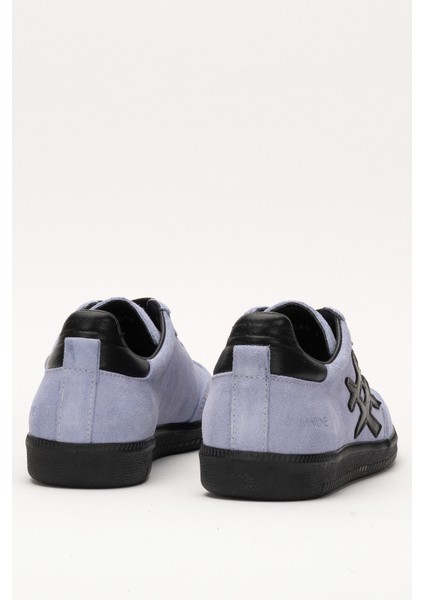 Marine Kadın Günlük Bağcıklı Spor Ayakkabı Gerçek Deri Lila modelleri