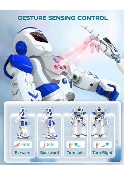 Rc Akıllı Programlanabilir Robot Blue