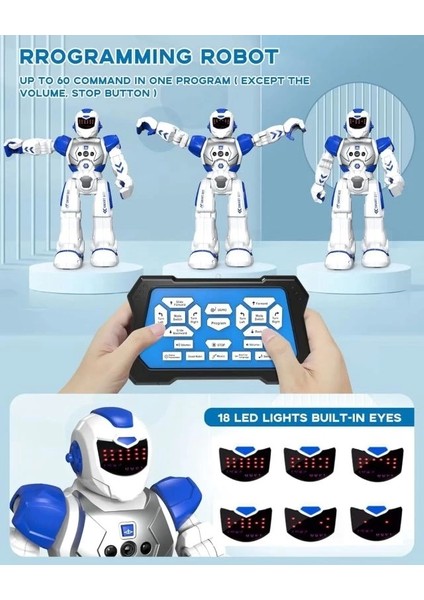 Rc Akıllı Programlanabilir Robot Blue
