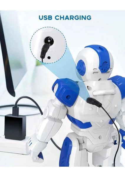 Rc Akıllı Programlanabilir Robot Blue