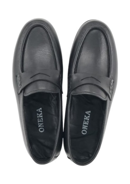 10425LZT153 Erkek Günlük Loafer Siyah Anilin
