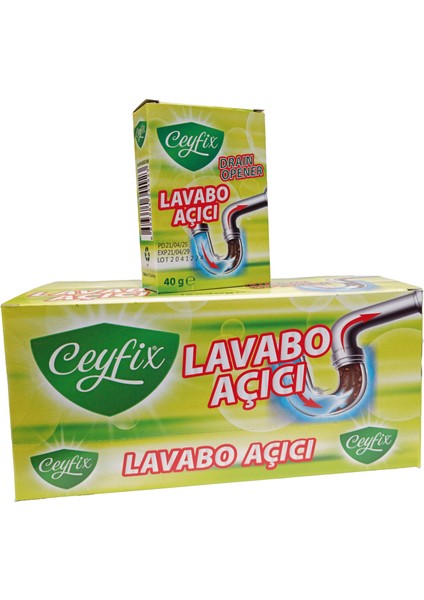 Draın Opener Lavabo Açıcı 40GR 12 Adet