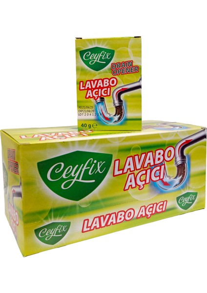 Draın Opener Lavabo Açıcı 40GR 12 Adet