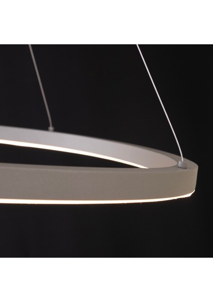 Sarkıt LED Avize Eliptik Kare 60X60 cm