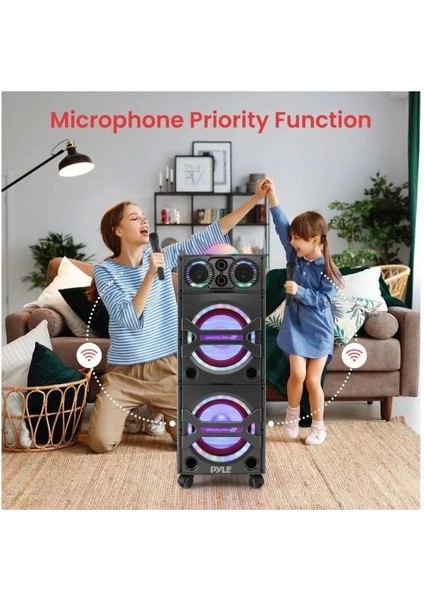 Bluetooth Pa Karaoke Hoparlör Siyah