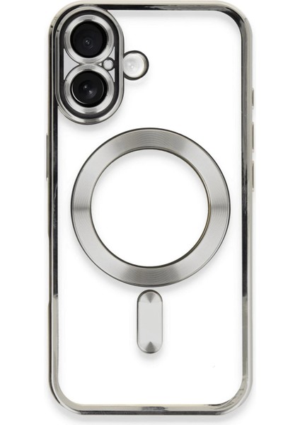Iphone 16 Kılıf Kross Magneticsafe Kapak - Gümüş Bstmy