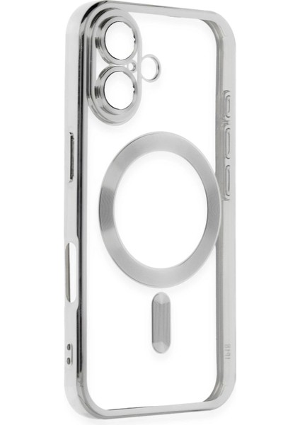 Iphone 16 Kılıf Kross Magneticsafe Kapak - Gümüş Bstmy