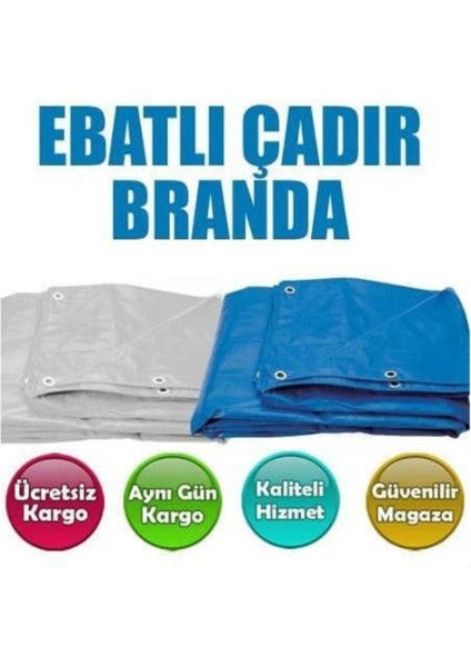 Çadır 4x5 M. Branda Mavi Beyaz Renk Hazır Tente Gölgelik Yağmur Kar Su Geçirmez Pvc Kuş Gözlü fiyatları