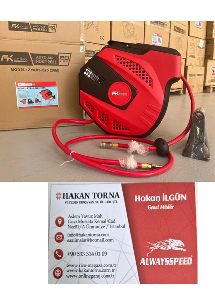 Makaralı Hava Hortumu Kompresör Hortumu 12X16 15 Metre