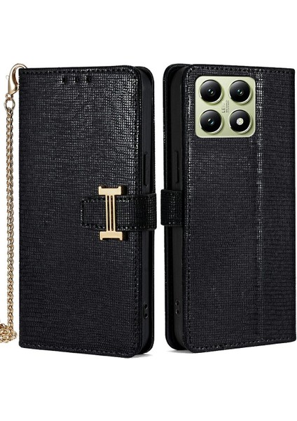 Xiaomi 14T Cüzdan Payetli Deri Çapraz Askılı Telefon Kılıfı (Yurt Dışından)