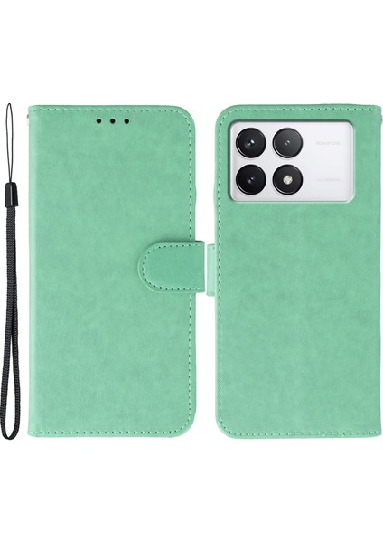 Xiaomi 14T Pu Deri Flip Cüzdan Telefon Kılıfı Kayışlı (Yurt Dışından)
