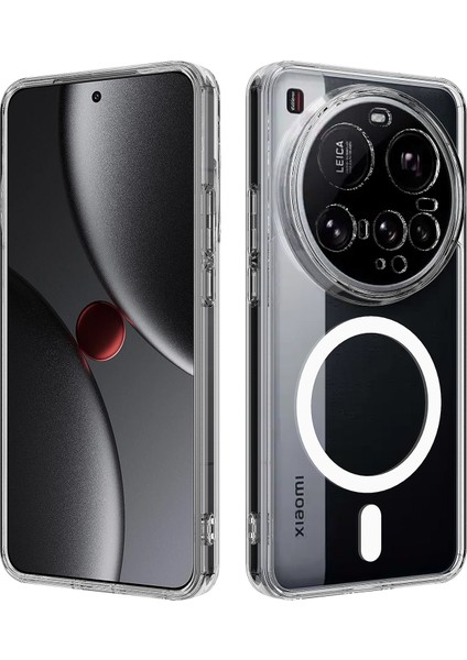 Xiaomi 15 Ultra Şeffaf Telefon Kılıfı Magsafe Tpu+Akrilik Arka Kapak ile Uyumlu (Yurt Dışından)