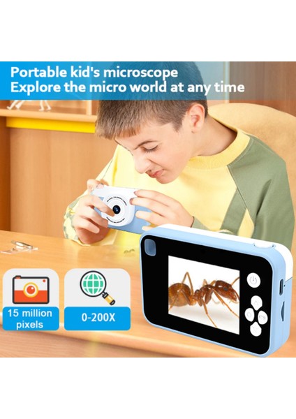 AC10 Hd Çift Lensli 2,4 Inç IPS Ekranlı Çocuk Kamerası, TRIPOD+32GB Hafıza Kartı-Mor (Yurt Dışından) fırsatları