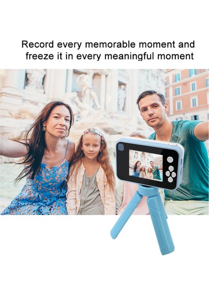 AC10 Hd Çift Lensli 2,4 Inç IPS Ekranlı Çocuk Kamerası, TRIPOD+32GB Hafıza Kartı-Mor (Yurt Dışından) indirimleri