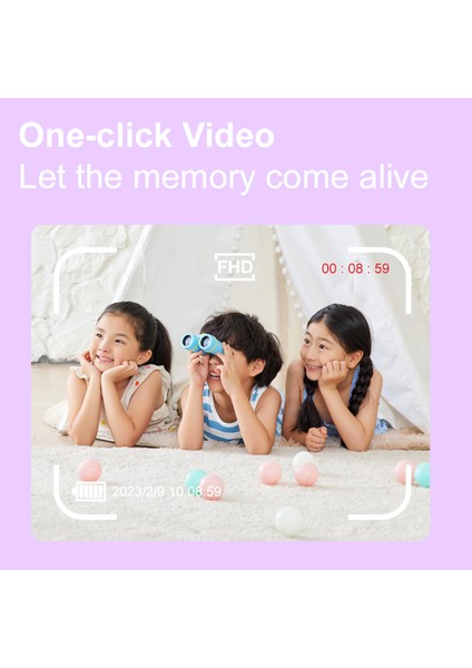 X12 Mini Kamera Oyuncak Hd Çift Lensli Video Kaydedici Çocuklar Için Hediye (32G Hafıza Kartı + Kart Okuyucu Ile) - Pembe Tavşan (Yurt Dışından) modelleri