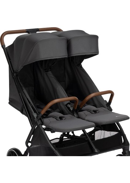 Bebeconfort Mane Tek Elle Katlanılabilen Ikiz Bebek Arabası Mineral Graphite