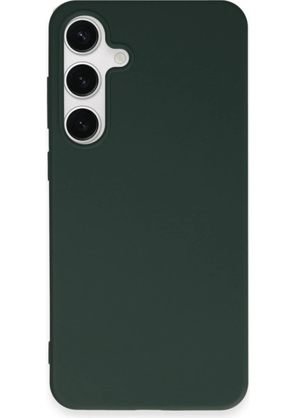 Samsung Galaxy S24 Plus Kılıf First Silikon - Koyu Yeşil Bstmy