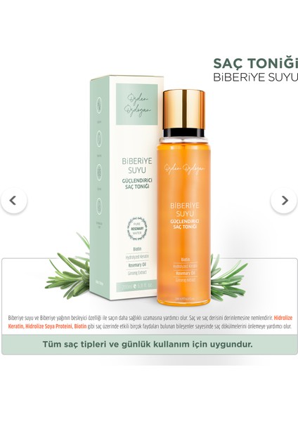 Biberiye Suyu Saç Toniği 200 ml fiyatları