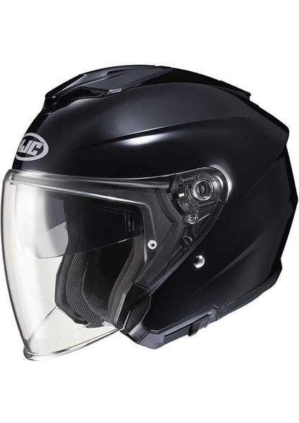 I30 Yarım Kask Metal Siyah
