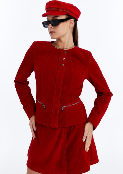 Kadın Hakiki Deri Süet Ceket modelleri