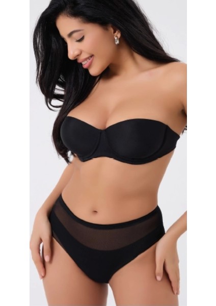 Freshness 0025 Lazer Kesim Tül Yüksek Bel Bato Korse