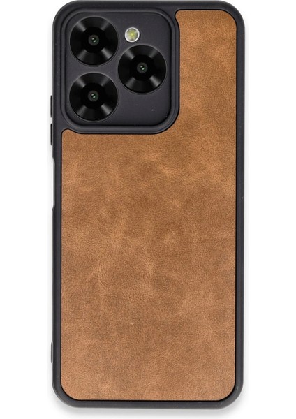 General Mobile Era 50 Kılıf Aras Deri Kapak - Taba Bstmy