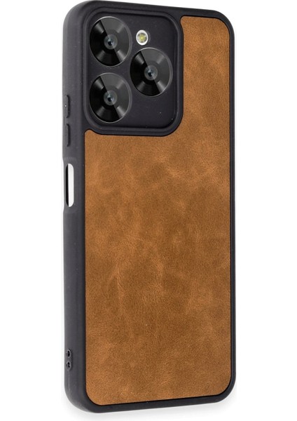 General Mobile Era 50 Kılıf Aras Deri Kapak - Taba Bstmy