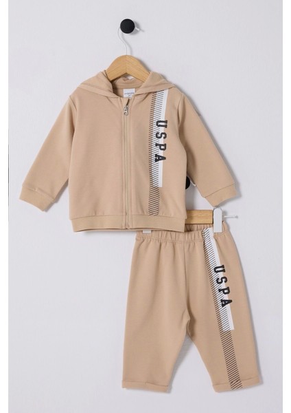 U.s Polo Assn Erkek Bebek 3lü Takım - Bej