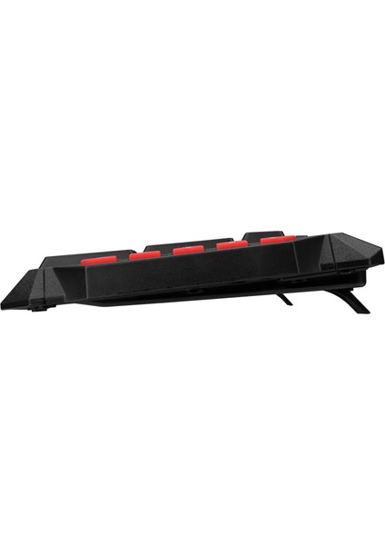 Hyk-46 Gamy Combo Siyah USB Kırmızı Tuşlu Q Gaming Oyuncu Klavye + Mouse Set