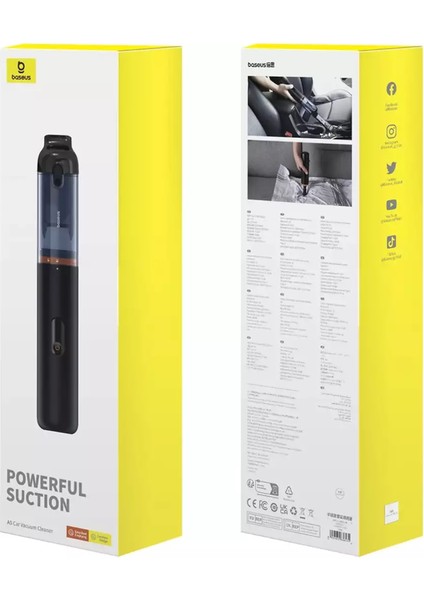A5 Kablosuz El Süpürgesi – 16000PA Güçlü Emiş, 130W Motor, 30DK Batarya, Type-C Şarjlı Araç Ev Ofis Temizlik Hafif