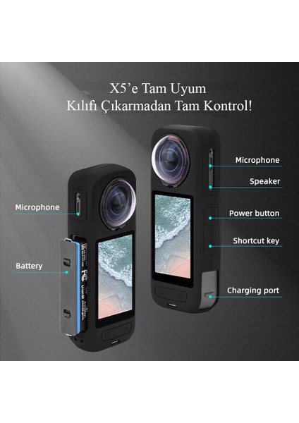 INSTA360 X5 Şok Emici Silikon Kılıf indirimleri