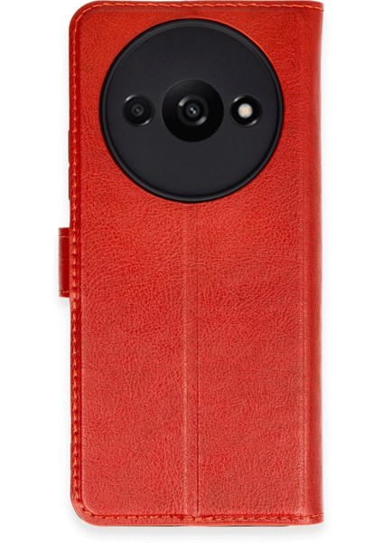 Xiaomi Redmi A3 4g Kılıf Trend S Plus Kapaklı Kılıf - Kırmızı Bstmy