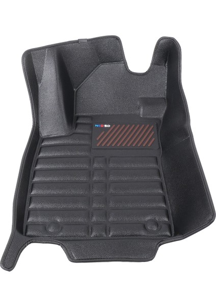 5d Dikişsiz (Press) Deri Havuzlu Paspas Siyah Mg Zs 2017-2025 ile Uyumlu