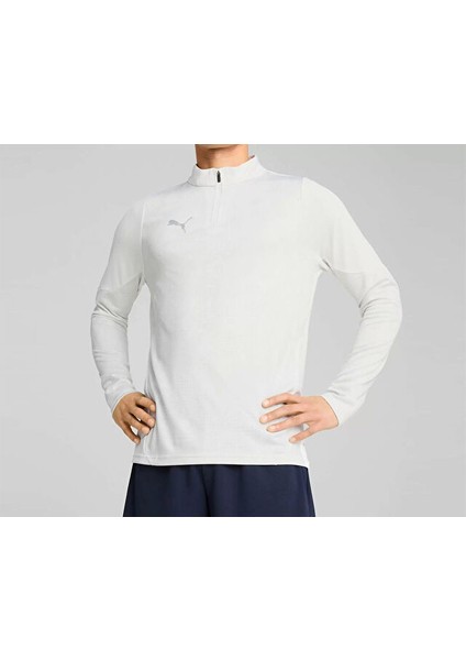 Teamcup Training 1/4 Zip Top Erkek Futbol Uzun Kollu Antrenman Üstü 65916404 Beyaz