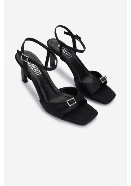 Kadın Vegan Siyah Saten Topuklu Ayakkabı 932 4671 Bn Ayk Y25 Sıyah Saten fiyatları