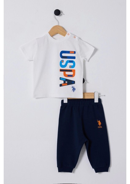 U.s Polo Assn Erkek Bebek 2li Takım - Beyaz