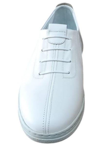 Lbr H1022 Erkek Hakiki Deri Kauçuk Antik Casual Ayakkabı Kemik