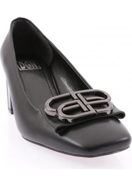 670 Kadın Tokalı Kalın Topuklu Casual Ayakkabı Siyah fiyatları