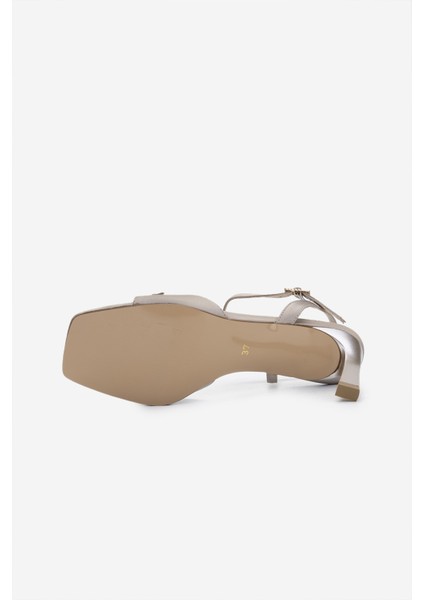 Kadın Vegan Vizon Topuklu Ayakkabı 932 4671 Bn Ayk Y25 Vızon Saten fırsatları