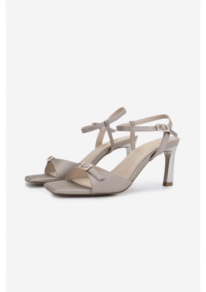 Kadın Vegan Vizon Topuklu Ayakkabı 932 4671 Bn Ayk Y25 Vızon Saten indirimleri