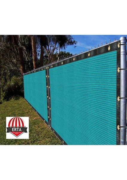 5.5 Metre x 1.5 Metre File Çit Brandası %95 Lik 300 Grm Fitilli Kapsüllü