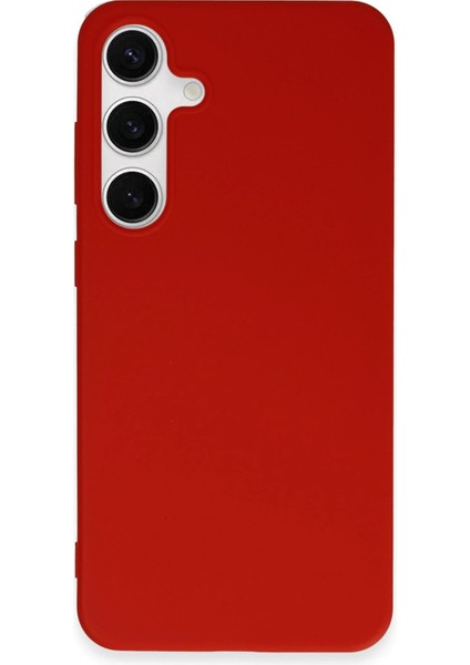 Samsung Galaxy S24 Plus Kılıf First Silikon - Kırmızı Bstmy