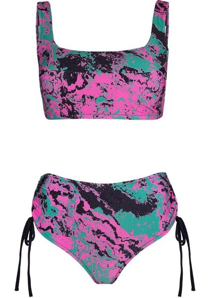4676 Yeşil Pembe Bikini Takımı indirimleri