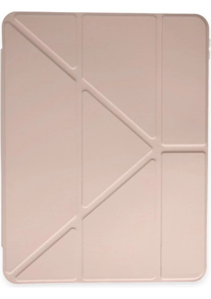 Ipad Pro 11 (2024) Kılıf Kalemlikli Mars Tablet Kılıfı - Rose Gold Bstmy