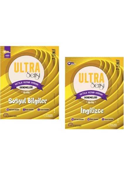 Palme Yayınları 7.sınıf Sosyal Bilgiler - Ingilizce Kazanım Kavrama Deneme Seti