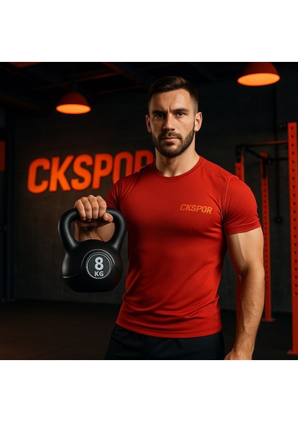 Ckspor 8 kg Kettlebell Çaydanlık Tipi Dambıl Ağırlık CKS203