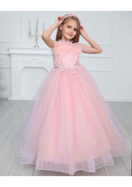 Tüylü Incili Abiye Taçlı 2'li Set Takım fiyatları