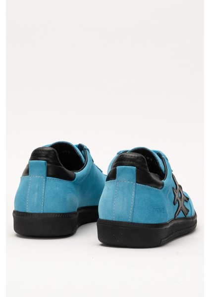 Marine Kadın Günlük Bağcıklı Spor Ayakkabı Gerçek Deri Mavi modelleri